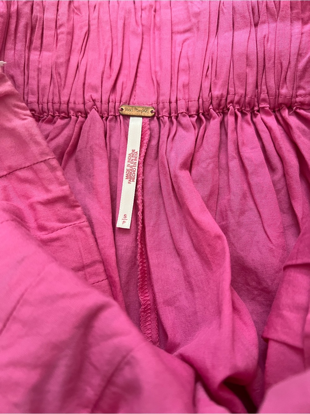 Free People Hot Pink Pleated Short skirt - Picture 3 of 5